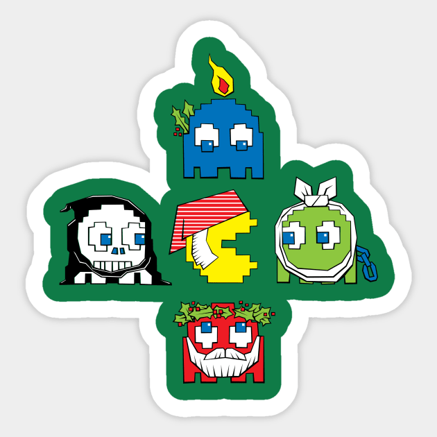 Christmas Ghosts of Games Past Sticker by RoguePlanets